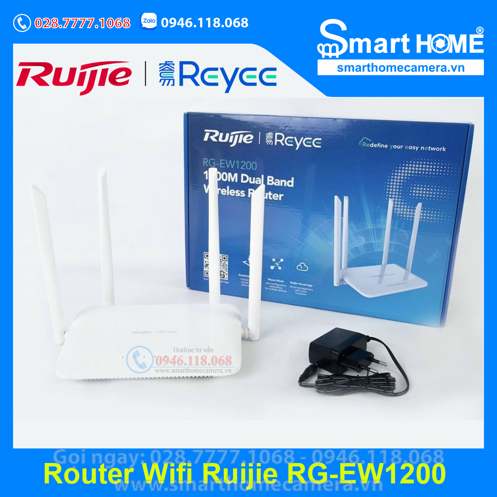Thiết bị mạng Router Wifi Ruijie RG-EW1200