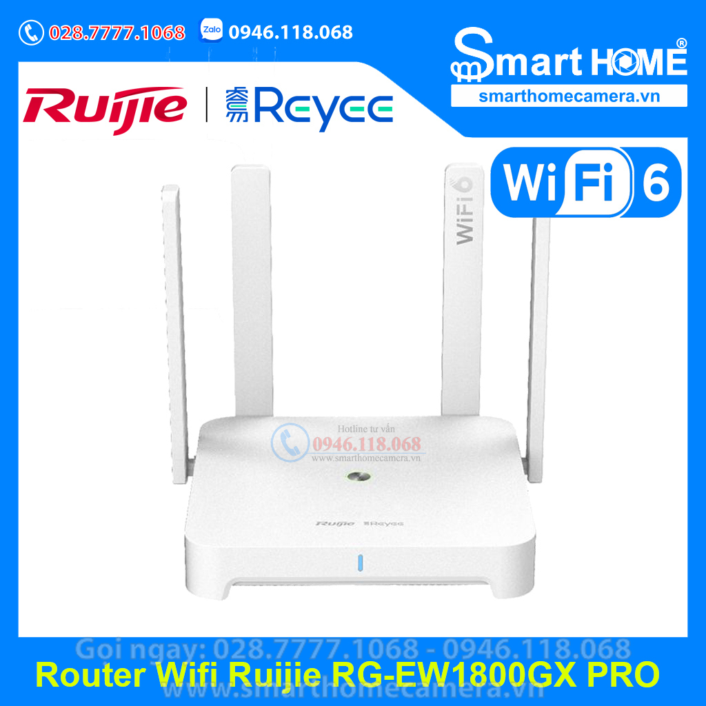 Thiết bị mạng Router Wifi 6 Ruijie RG-EW1800GX PRO