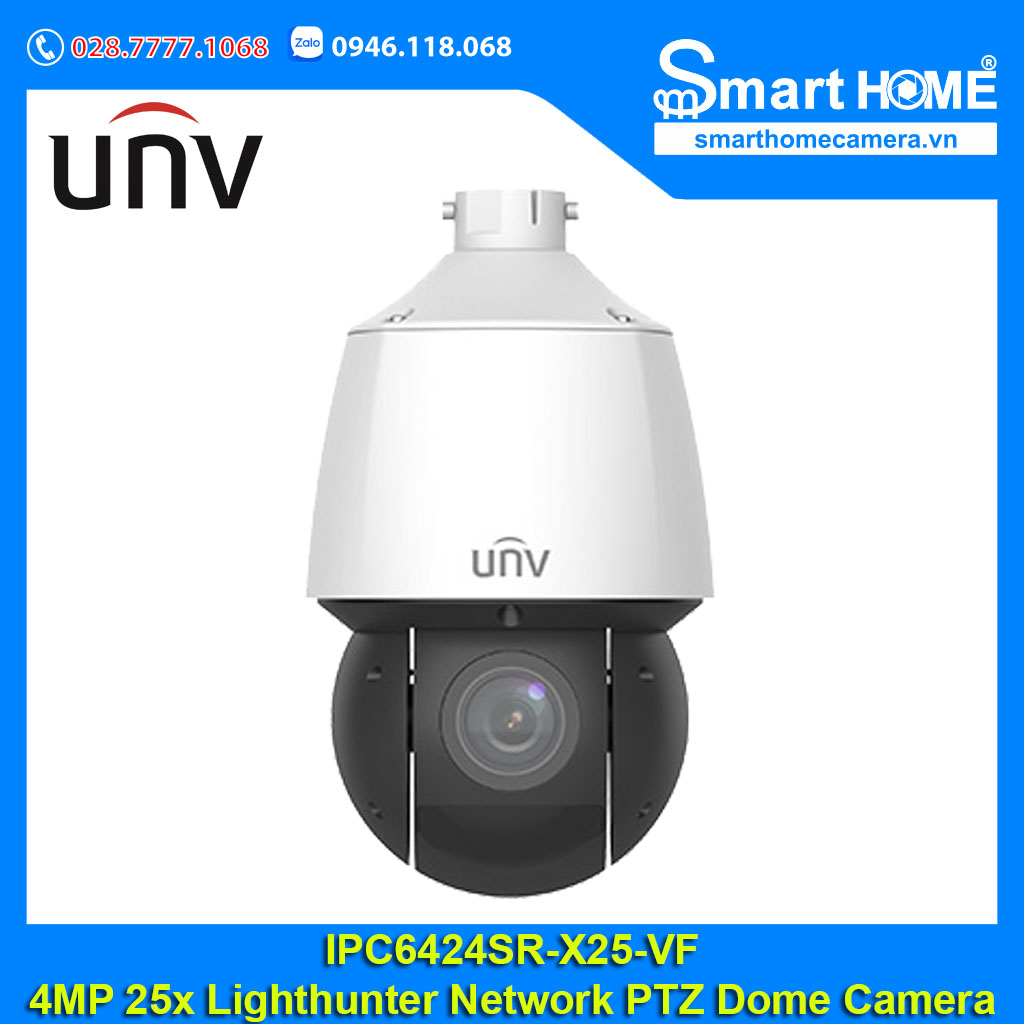 Camera UNV IPC6424SR-X25-VF - Camera IP PTZ UNV 4.0Mp Ultra265