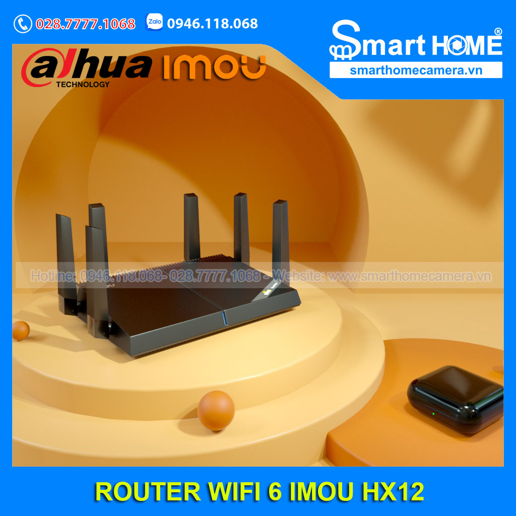 Thiết bị mạng Router Wifi 6 IMOU HX12