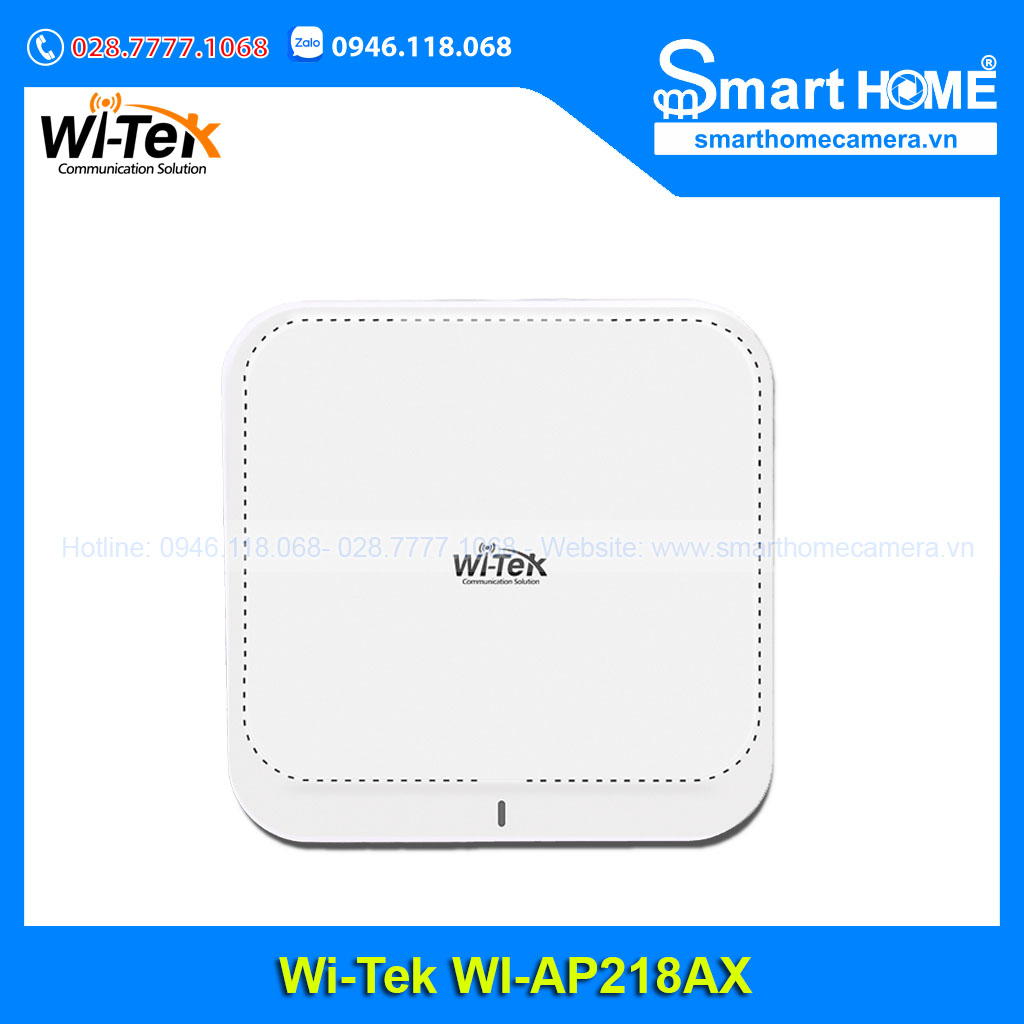Access Point Wi-Tek WI-AP218AX - AX1800 ốp trần tích hợp quản lý qua cloud