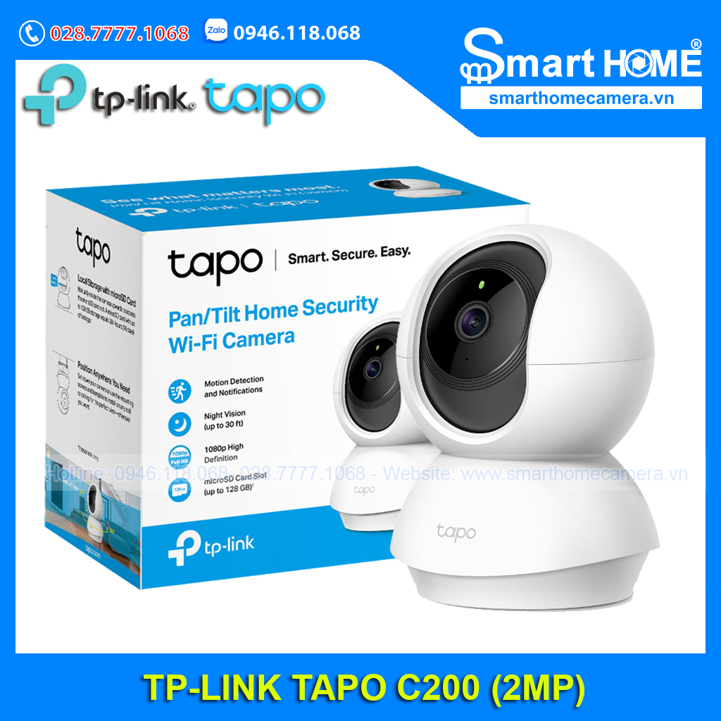 Camera Wifi Trong Nhà TP-Link Tapo C200 V3 2.0MP 1080P FullHD